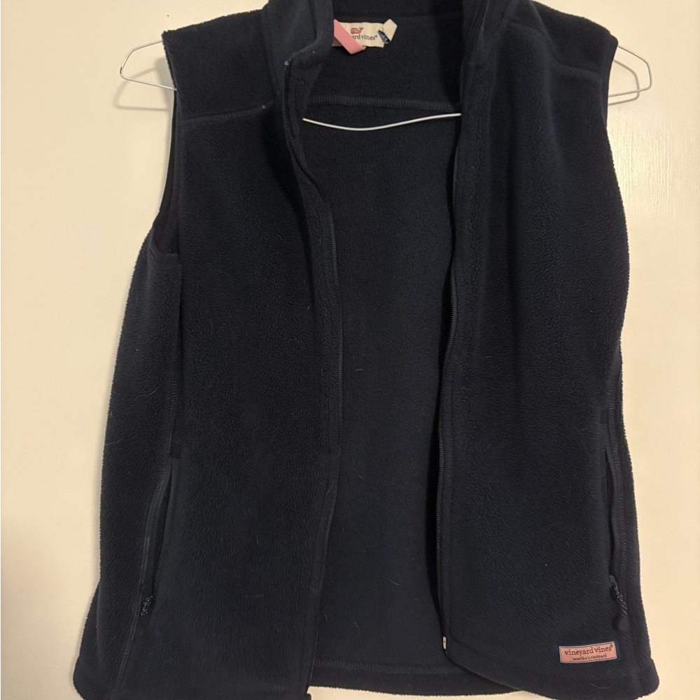 Vineyard Vines Dark Blue Fleece Vest